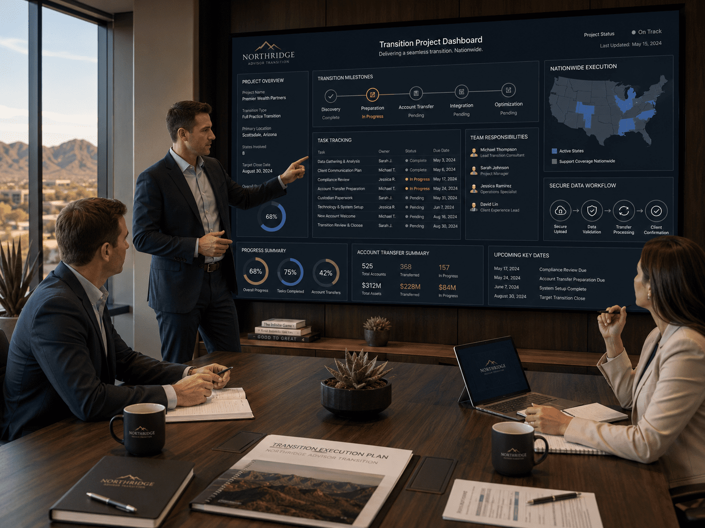 Transition Project Management in Chandler AZ for financial advisor transitions